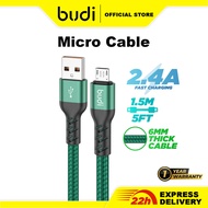 Budi Micro USB Cable Fast Charging Cable Data Cable (1.5M)