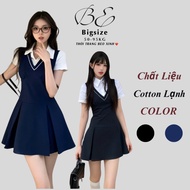 Women's A-Line Camisole Party Dress with Light Flare and White Shirt Collar in High Quality Cold Cot
