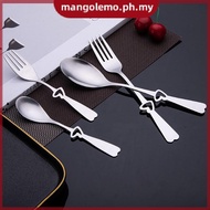 [MANGO] 1Pc/Set Heart-shaped Stainless Steel Coffee Stirring Spoon Dessert Ice Cream Spoon Scoop Tea