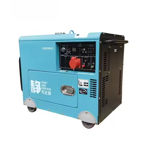 Super Silent 5kw Generator Portable 50Hz 5.5kva 220V 380V Single Phase Electricity Generation Machin