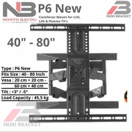 Swivel TV Bracket 80 75 70 65 60 55 50 43 Inch, North Bayou Original Premium