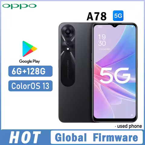 OPPO A78 5G SmartPhone Global firmware MTK Dimensity 700 ColorOS 13 RAM 6GB ROM 128GB 6.56" camera 5