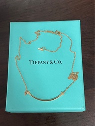 Tiffany&amp;Co. T smile 微笑 項鍊 18K 玫瑰金 小號 有購證 盒子 防塵袋 全配 無紙袋 台灣 Sogo 購入