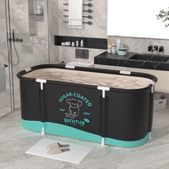 Portable Bathtub Soaking Bathing Tub Foldable Bathtub Hot Bathtub Ice Bath Tub Separate Family Bathr