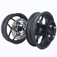 10inch Front 2.15-10 and Rear 2.50-10 4 fitting hole Rims Refitting With Sprocket Disc Brake for Dirt bike Pit Bike Vacu