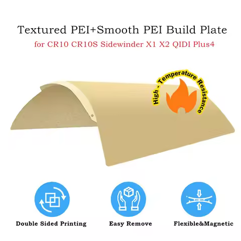 For QIDI Plus 4 Build Plate 310x310 Smooth Textured PEI Sheet for CR10S Sidewinder X2/X1 Longer LK5 
