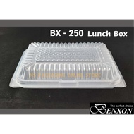 Benxon BX-250 Small PP Lunch Box [ 100pcs± ] BX 250 Disposable Plastic Food Box Bekas Kotak Nasi Pla