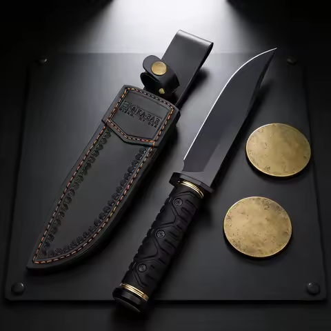 KA-BAR, a forest hunter's tool, a jungle obstacle-clearing knife, an outdoor knife for outdoor campi