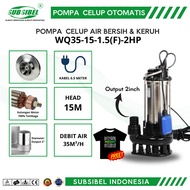 Clean Water Submersible Pump - WQ35-15-1.5F-2HP (Automatic) (2-inch Output) - Submersible Water Pump