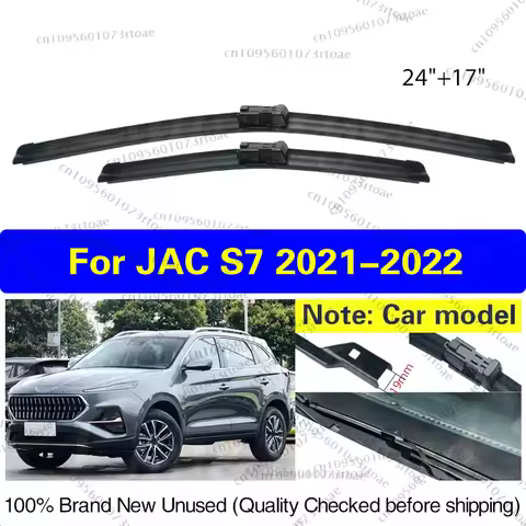 Car Front Wiper Blades For JAC S7 SUV 1.5T DCT 2021 2022 Windscreen Wiper Blade Brushes Cutter Goods