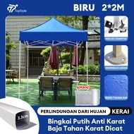 Tenda Lipat 3x3 Tenda Bazar 1300D Outdoor Tenda Gazebo Tenda Jualan Pameran Dagang Biru dan Merah 2x
