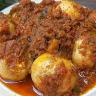 rendang telur 5 pcs/rendang enak