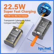 10000 mAh Mini Power Bank Large-Capacity PowerBank 20W Fast Charging Transparent充电宝