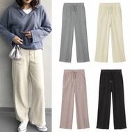 Kulot Uniqlo Rib Knit Wide Pants Celana Kulot Original