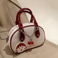 Tas Wanita Kulit Terbaru Tas HP Tas Selempang Wanita Tas Import Premium Tas Cewek Bulat Cherry Sling