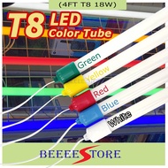 LED T8 18W COLOR TUBE 4 FEET 1.2M - Weatherproof IP65 with wire❤️Red, Yellow, Green, Blue, White❤️