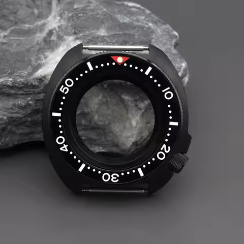 Black 6105 6309 Turtle Abalone Replace Men Watch Case Fit NH35 NH36 4R/6R Movement With Stainless St