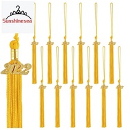 18 Pieces Graduation Tassel with 2022 Charm for Graduation Cap Charm Ceremony Graduation Party Accessories(Gold )