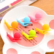 1 pcs Creative Cute Snail Silicone Tea Bags Hanging Cup Clip Tools