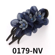 Korean fashion silk yarn flower cloth hairpin curler hairpin headwear exquisite hair accessories