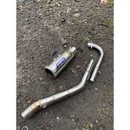 ORIGINAL YRT RACING SLINCER GP2 EXHAUST ONE SET OF UNDER NECK FOR VEGA R VEGA MOTORCYCLE JUPITER Z J