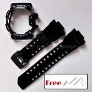 Replacement Strap & Bezel Glossy BlackWhite for GShock GA400 GBA400 GBA GA400 free Tools & Springbar