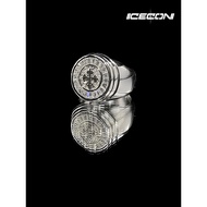 Baguette Moissanite Diamond Ring - 925 Sterling Silver - Gothic White Gold Plated (Gothic Moissanie 