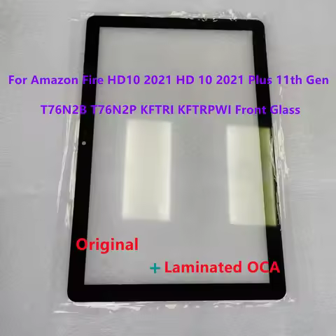 New For Amazon Fire HD10 2021 HD 10 2021 Plus 11th Gen T76N2B T76N2P KFTRI KFTRPWI Front Glass Touch