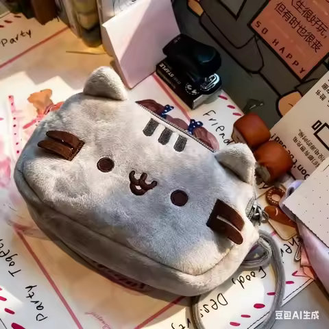 Cartoon Pusheen Children's Pencil Case School Bag Gift Student Storage Bag Stationery Supplies Birth