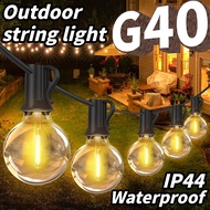 COD G40 Outdoor String light Fairy Light G40 LED Bulb Waterproof IP45 AC220V Christmas Lighting Lamp