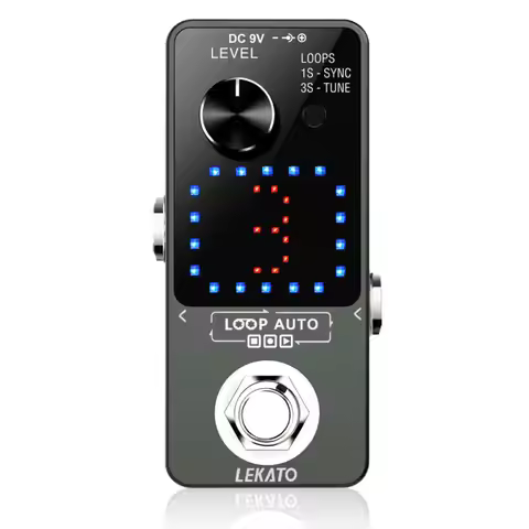 LEKATO Loop Auto Effector Pedal Guitar Parts Loop Guitar Effect Pedal for Electric Guitar Synthesize