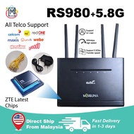 MODIFIED MODEM RS 980+ 5.8G ROUTER MODEM UNLOCKED UNLIMITED HOTSPOT WIFI TETHERING