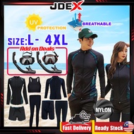JDEX COUPLE Swimsuit 3 pieces Swimming Suit Women Men Diving Suit Swimsuit Rash Guard Snorkeling Sui