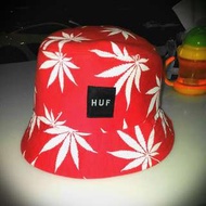 HUF漁夫帽 大麻葉 紅 男女皆可