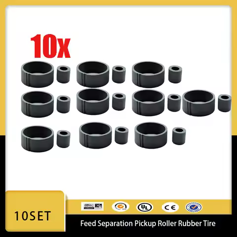 10X Feed Separation Pickup Roller Rubber Tire for EPSON L3110 L3150 L4150 L4160 L3156 L3151 L1110 L3