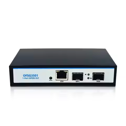 AAAEL-POE Power Supply 12V 2A DC Mini GPON OLT 1PON VLAN 10G 1 Port Uplink 9DB SFP Supports 128 ONU