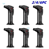 2/ 4/ 6pcs Torch Lighters Refillable Kitchen Butane Gas