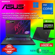 #RG057 USED ROG STRIX S5D Gaming Laptop intel i7-9750H 16GB 512GB SSD NVIDIA GEFORCE GTX1660Ti GTX 1