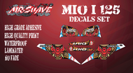 Mio i 125 Samurai Decals Set (White)