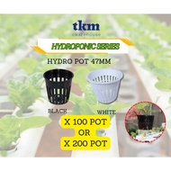 [Fertigasi Hidroponik Sayur Daun Hydroponic] 100/200 NOS X 47mm Mesh Hydro Pot Aquaponics Hydroponic