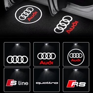 2x Car Laser Projector Ghost Shadow Emblem Door Welcome LED Light For Audi A7 A8 A3 A4 A5 A6 TT Q3 Q