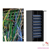 SAK Modular Distribution Frame with 24  Performance Gold-plated UTP CAT6A Keystone Jacks - Ideal for