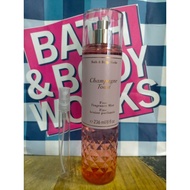100% ORIGINAL BBW TESTER/TRIAL REPACK 10ML BODY MIST (Champagne Toast)