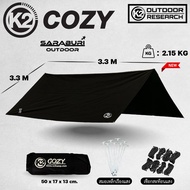 K2 New Tarp Cozy ขนาด 3.5x4.5m.และ 3.3x3.3m. ป้องกันแสง UV SPF 50 เคลือบกันฝน 6000mm-(ตัวแทนจำหน่าย