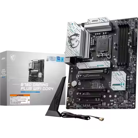 Msi b760 gaming plus wifi board ddr4,intel,1700,b760,4ddr4,192gb,hdmi+dp,4sata+2m.2.6usb 3.2,2.5gb+w