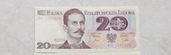 Uang Kertas Lama Asing Poland Polandia 20 Zlotych 1982...2-4.