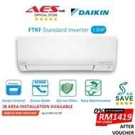 4 STARS Daikin Air Conditioner Inverter Aircond Inverter 1HP Aircon Penghawa Dingin 1.0HP Murah 冷气机 FTKF Series FTKF25C