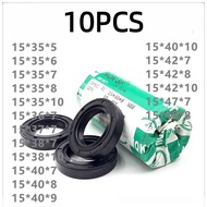 10PCS NQK skeleton oil seal 15*35/36/37/38/40/42/47/48*5/6/7/8/10/9 TC type seal