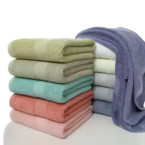 100% cotton Thickened high-quality cotton bath towel super absorbent large bath towel comfortable to