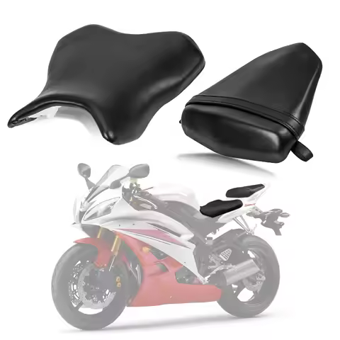 Front Rider Driver Rear Passenger Seat Pillion Cushion Seat for Yamaha YZF R6 2006 2007